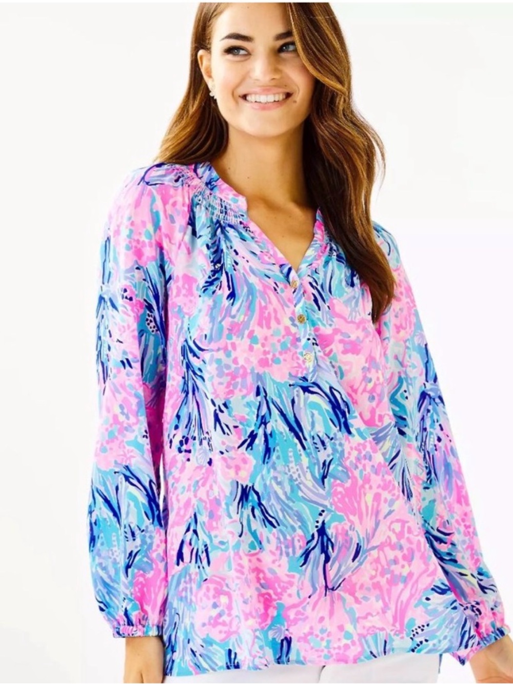 Lilly Pulitzer Elsa top- fan sea pants NWT